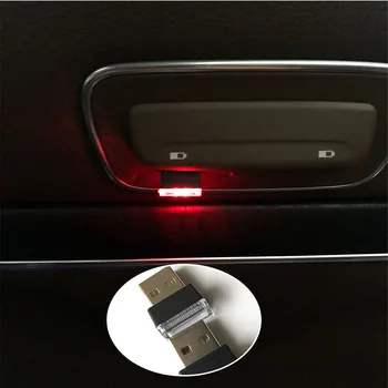 1 Kus Auta USB LED Atmosféru Dekoratívne Osvetlenie pre Mini One Cooper R50 R52 R53 R55 R56 R60 R61 PACEMAN KRAJANA CLUBMAN