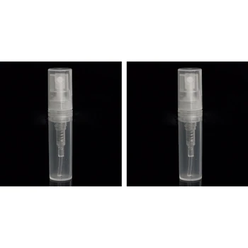 100 X 2Ml Plastové Cestovné Sprejová Fľašu Vyprázdniť Transparentné Parfum Rozprašovač Nové
