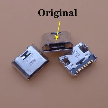 10PCS Nabíjanie Konektor pre Samsung T110 T111 T113 T115 T116 T560 T561 T580 T585 Galaxy Tab A(7 pin,micro USB typ-B)