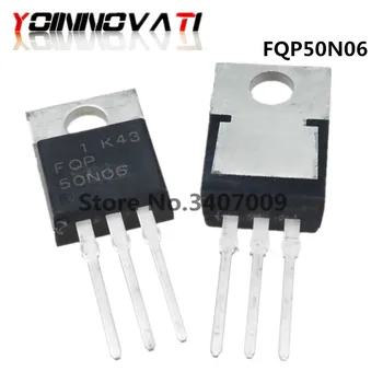 10pcs FQP50N06 50N06 DO 220 FET 60V50A NPN kanál tranzistor 100% nové a originálne