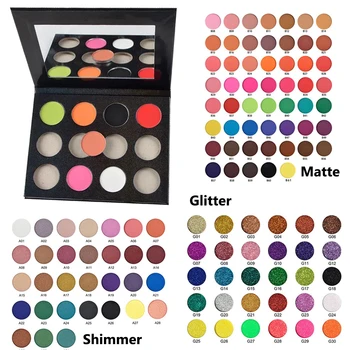 12 Farieb Pigmentu Eyeshadow Vybrať Farby Matným Leskom Lesk Dlhotrvajúci make-up Paletu Viacerých Možnosť Vlastné vlastnou značkou