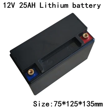12v 25ah Lítium-Iónová Batéria Li Ion 18650 3 Nabíjacia Bateria pre 200W UPS Systém Cctv Led Pásy Golf Cart + 3A Nabíjačky