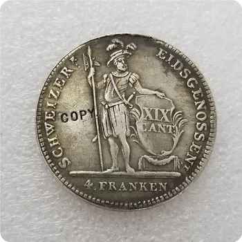 1814 Švajčiarsko 4 PRANKEN Kópiu Mince, pamätné mince-replika mince, medaily, mince, zberateľské predmety