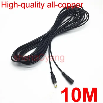 1pcs High-kvalitné all-copperDC Moc Žena na Muža Zapojte Kábel, adaptér DC predlžovací kábel 10M 30FT 5,5 mm x 2.1 mm pre CCTV Kamery