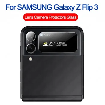 2 ks Objektív Fotoaparátu Sklo Na Samsung Galaxy Z Flip 3 4 HD Transparentné Fotoaparát Len Film Tvrdeného Skla Fotoaparát Protector