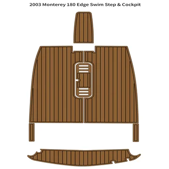 2003 Monterey 180 Okraji Plávať Platformu Kokpitu Pad Loď EVA Pena Teak Podlažie Poschodie