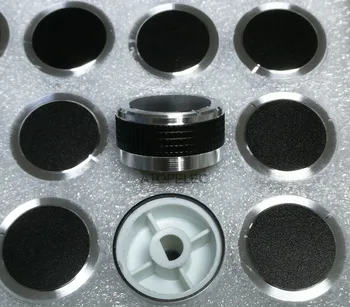 26 mm*13mm Hliníkové DAC CD Zosilňovač Potenciometer Hlasitosti otočte 6 mm D-Typ Hriadeľa Vysoko Kvalitné Čierna/Strieborná Farba
