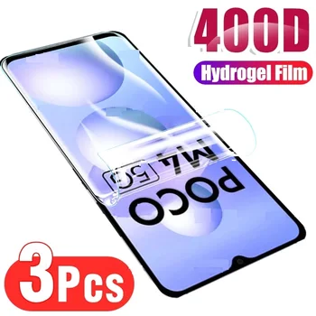 3KS Ochranná fólia pre Poco X3 X3 Pro NFC M5S M5 Screen Protector Film pre Xiao Poco F3 F4 GT F2 Pro M3 M4 X4 Pro 5G film