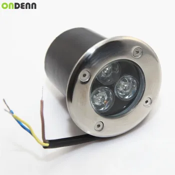 3x2W LED Podzemné Svetlo AC85-265V/DC12V IP65 Zem Svetlá Vonkajšie Záhradné Lampy, Teplá/Studená Biela CE, RoHS
