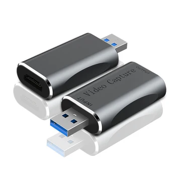 4K kompatibilný s HDMI Audio Video Capture Kartu USB Zadarmo disk HD Capture Hra Záznamu pre Počítač OBS Live Streamingové Vysielanie