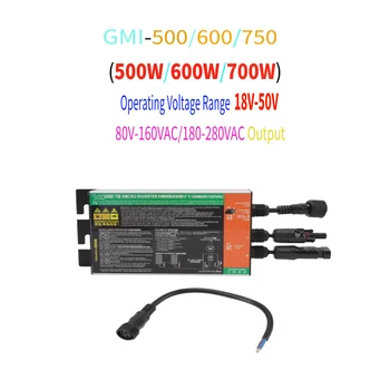 500W/600W/700W Solárne Micro Meniča z Hliníkovej Zliatiny DC na AC siete Pripojený Micro Invertor pre Solárny Systém AC 110V