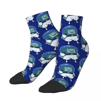 Astronauti BMO Hra Unisex Zimné Ponožky Beží Ponožky Happy street štýl Crazy Ponožka