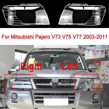 Auto Sklo Svetlometu Na Mitsubishi Pajero V73 V75 V77 2003-2011 Auto Príslušenstvo, Náhradné Tienidlo Jasné, Kryt Objektívu