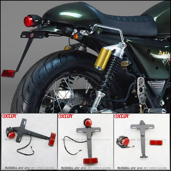 Cafe Racer Retro Motocykel upravené krátky chvost, Zadné zadné svetlo/LED špz osvetlenie/držiak špz/brzdové svetlo