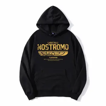 Cudzie Weyland Yutani CORP Nostromo Posádky hoodie USCSS Hoodies Mužov Fleece mikina s Kapucňou Hip Hop Mikina s Kapucňou Harajuku Streetwear