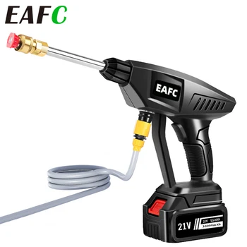 EAFC Prenosných Bezdrôtových Auto Podložka Zbraň Tlak 60Bar Umývanie Auta Stroj Sprej Vodné Pištole s 20000mAh Lítiová Batéria