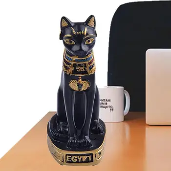 Egyptský Štýl Mačka Figúrka Socha Dekorácie Vintage Mačka Bohyne Bastet Socha Domov, Záhradných Ozdôb