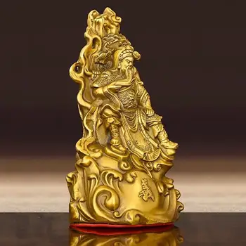 Guan Yu je ozdoby Čistej medi Guan Yu je bronzová socha boha bohatstva Guan Yu je remeselné ozdoby