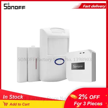 Itead SONOFF RF Most 433Mhz RF PIR2 Snímač Pohybu DW1 Dvere & Okno Alarm Systém Pre Smart Home Alarm Bezpečnosti Práce s Alexa