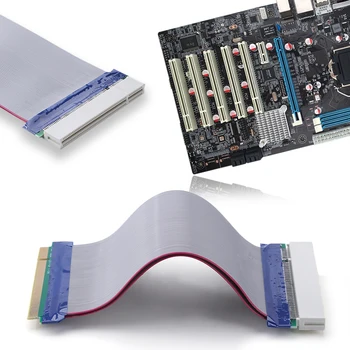 Kvalitný PCI Zvuková Siete Grafické Karty Extender Converter Ploché Stužkový Kábel Extender Ploché Stužkový Kábel Podporuje PCI Zariadenia