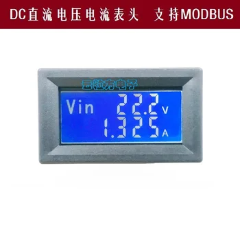 LCD DC merač, digitálny displej duálne zobrazovanie napätie a prúd teplota rozhranie RS485 podporu Modbus protokol