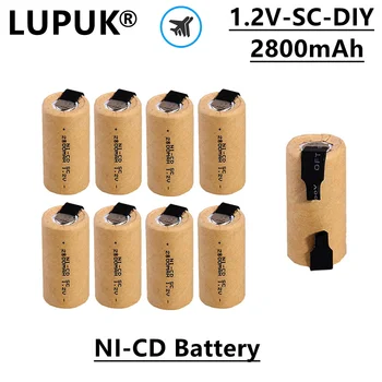 LUPUK-1.2 V, SC, Niklu, Kadmia Nabíjateľnú Batériu, 2800mAh, Vhodné pre Nahradenie Záložných napájacích Zdrojov pre Elektrické Náradie, Atď