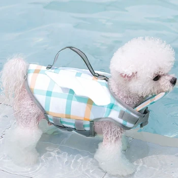 Letné Bezpečnostné Pet Tlač Psa Plavky Preserver pre Malé a Stredné Psy Člnkovanie, Plávanie Psa Život Vesta