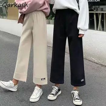 Ležérne Nohavice Ženy S-3XL Vysoký v strede zúžený Priateľmi Jeseň Harajuku Feminino Elegantné Útulný Študent kórejská Verzia Streetwear Štýlové Doplnky