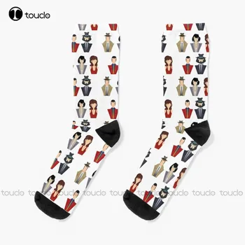 Lupin 3. Ponožky Boot Ponožky Pre Mužov Móda Voľný čas Kreatívne Zábavné Umenie Abstraktné olejomaľba Ponožky Vianoce, Nový Rok, Darček