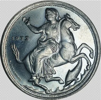 Mesiac Bohyne Grécko 20 Drachmách Mince 1973mm Priemer 32mm Deväť Produkty