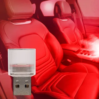 Mini USB LED Auto Light Auto Interiéru Atmosféru Svetlo Dekoračné Svietidlo Núdzové Osvetlenie Pre PC, Mobilných energetických Auto Príslušenstvo