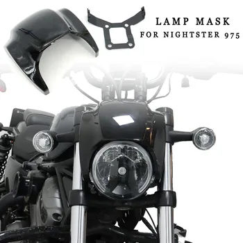 Motocykel Lesklá Čierna Predná Maska Svetlometu Kapotáže Kryt PRE Harley Nightster 975 RH975 RH 975 2022 2023