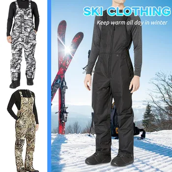 Muži Lyžiarske Nohavice Plus Veľkosť Vonkajšie Športové Podväzky Lyžovanie Nohavice Vetru Nepremokavá Teplej Zime Sneh Snowboard Nohavice