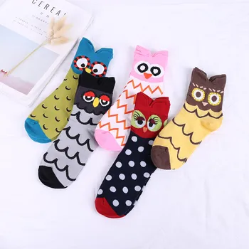 Móda Žena, Zábavné, Roztomilé Pandy a Flamingo Sova Zvierat Cartoon Ponožky kórejský štýl Šťastná Žena Členkové Ponožky Pohodlné Bavlnené Ponožky
