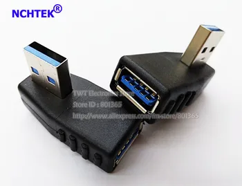 NCHTEK Vertikálny 90 Stupňov Doľava Šikmého USB 3.0 Mužov a Žien Adaptér/doprava Zdarma/10PCS