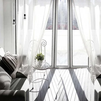 Nordic moderný minimalistický farbou šifón okno obrazovka sneh mäkký obrazovky okno obrazovka hotový výrobok prispôsobenie