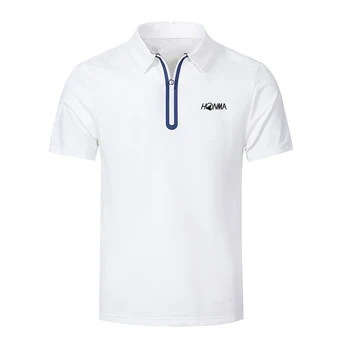 Nové Letné Golf pánske, Krátky Rukáv T-shirt Outdoorové Športy Priedušný rýchloschnúci Sweatwicking Odolné Proti Obaľovanie Polo Tričko