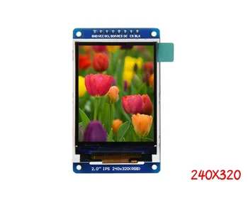 Nový 2,0-palcový IPS full-view TFT displej LCD farebný displej modul SPI sériový port, HD 240x320