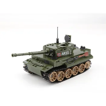 Nový Typ Malých Častíc stavebným Model Tank Prekročení Battlefield detské Puzzle Puzzle Blok Hračka Darček