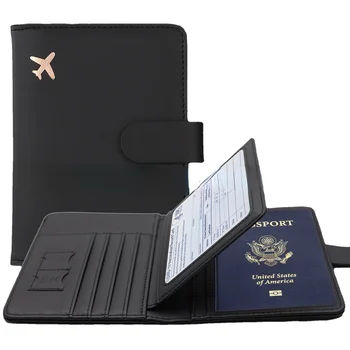Pas Kryt PU Kožené Muž Ženy Cestovný Pas Držiteľa Kreditnej Karty Držiteľ Prípade Peňaženky Chránič Kryt Prípade