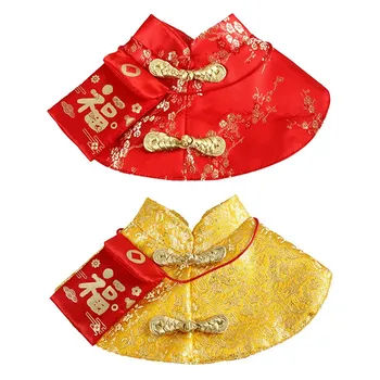 Pet Mačka Nový Rok Odevu, Oblečenie Strany Kostým Čínskom Tang Šaty Festival Plášť s Červeným Obálky pre Šteňa Oblečenie