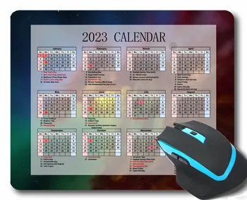 Podložka pod myš 2023 Kalendár,Svetlo Kvet Tendrils Tvoriť Vlastné Herné Myši, Podložky s Vzory