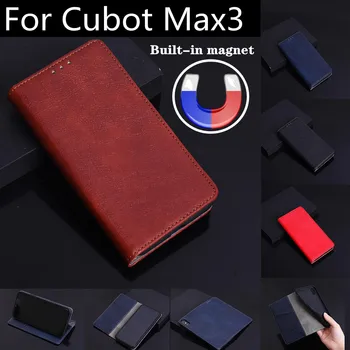 Pre Cubot Max 3 Veci Max3 Kryt Magnetické Karty Flip Kožené Telefón Shell Kniha Pre Cubot Max 3 Prípad Späť kože, Puzdro, Peňaženku Coque