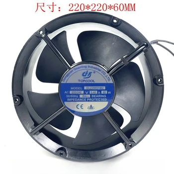Pre Guanling TOPCOOL GL22060HB2 plný kruhové kovové chladiaci ventilátor 220/240v 65w celkom 0,40 a