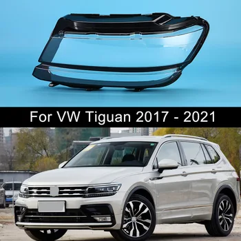 Pre Volkswagen VW Tiguan L 2017 2018 2019 2020 2021 LED Reflektor Tienidlo Svetlometov Kryt Objektívu Lampa Shell Sklo, Svetlá, Maska