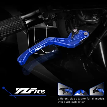 Pre YAMAHA YZF R15V3 R15 V3 2017 2018 2019 2020 2021 Motocykel YZFR15 V3 Nastaviteľné YZFR15 Krátke Brzdové Páčky Spojky Príslušenstvo