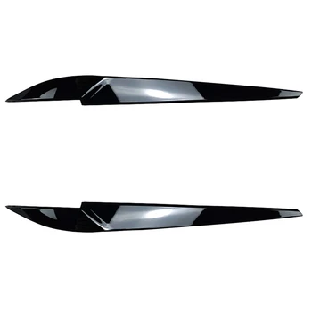 Predných Svetlometov Kryt Vedúci Svetlo Lampy Viečka Obočie Výbava ABS na X5 X6 F15 F16 2014-2018 Lesklá Čierna