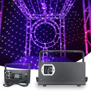 Profesionálne Outdoor Nepremokavé Laser 2W Hviezdnej Oblohe Svetlá Lúč Line Skener Dataprojektor DMX Regulátor Pre DJ, Disco Party Landsc