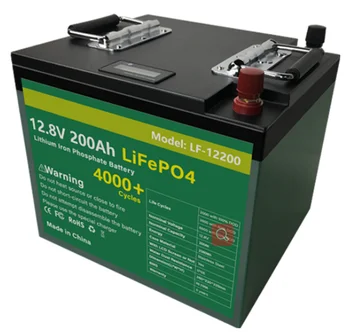 Pôvodné Cena 12V 200AH LiFePo4 Batérie veľké Bunky Lítium Železa Fosfát Solárne Batérie Vstavaný BMS Pre RV Čln
