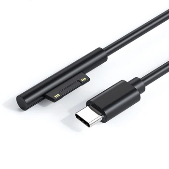 Rýchle Nabíjanie USB Typ-C Napájanie pre Microsoft Surface Pro 7 3 4 5 6 15V 3A PD Tablet Nabíjací Adaptér Kábel Kábel
